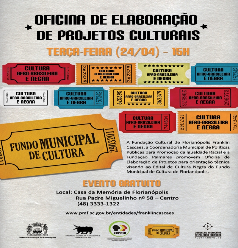 Oficina de elaboração de projetos culturais