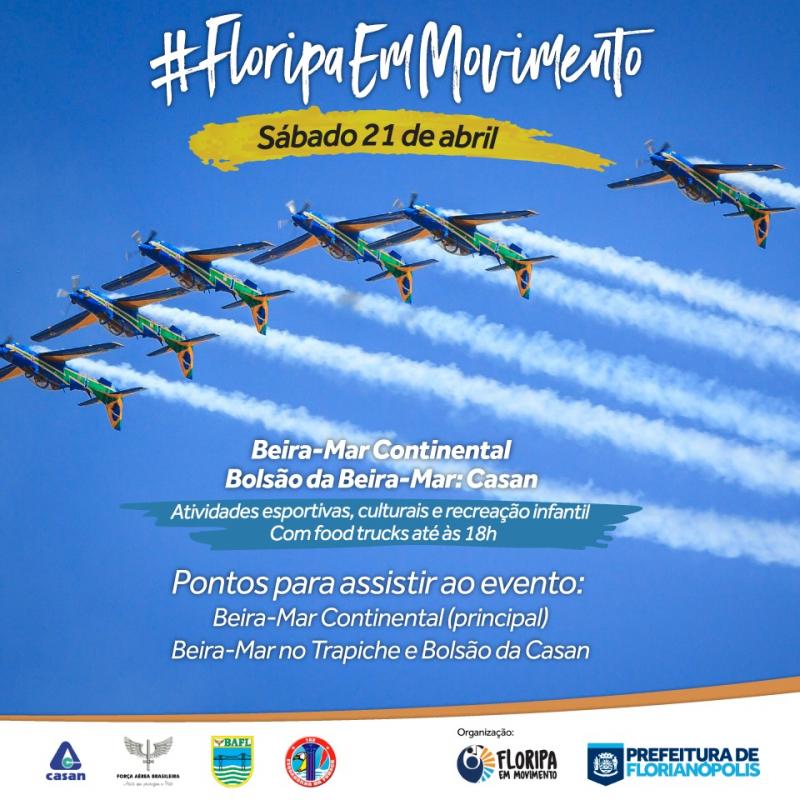  ESQUADRILHA DA FUMAÇA VOLTA A FLORIANÓPOLIS NESTE SÁBADO (21)