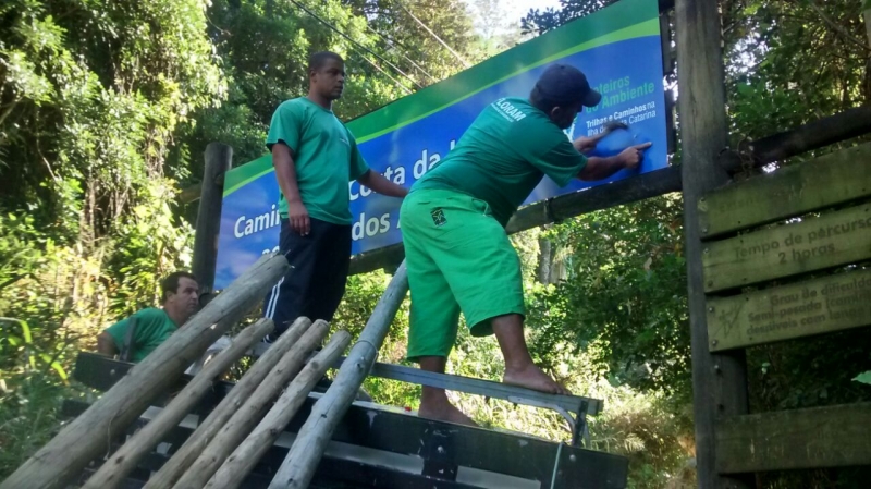 Nova sinalização no caminho da Costa da Lagoa