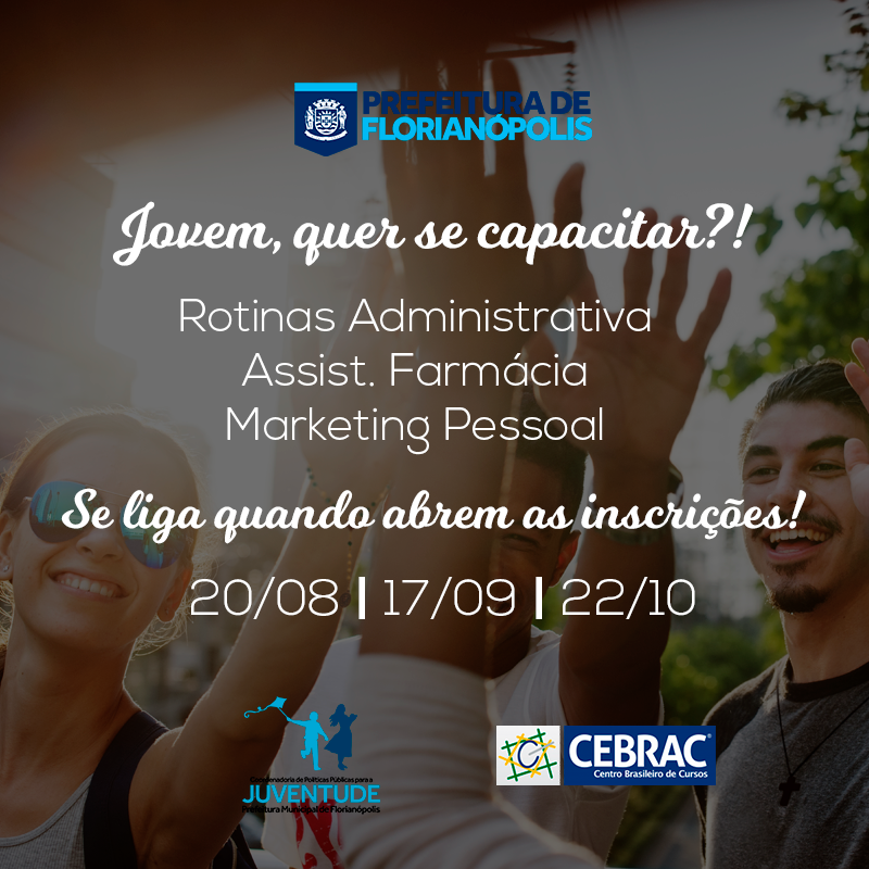Inscrições abertas para o Jovem Ação Floripa