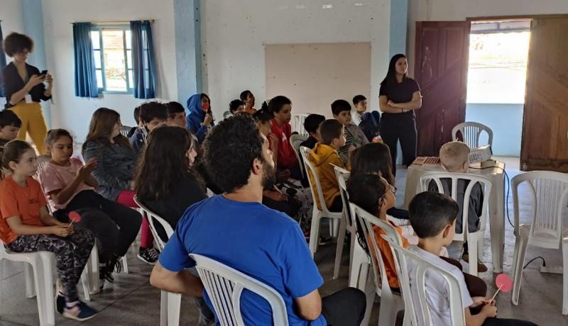 Crianças do CCFV Costeira participam de palestra sobre primeiros socorros