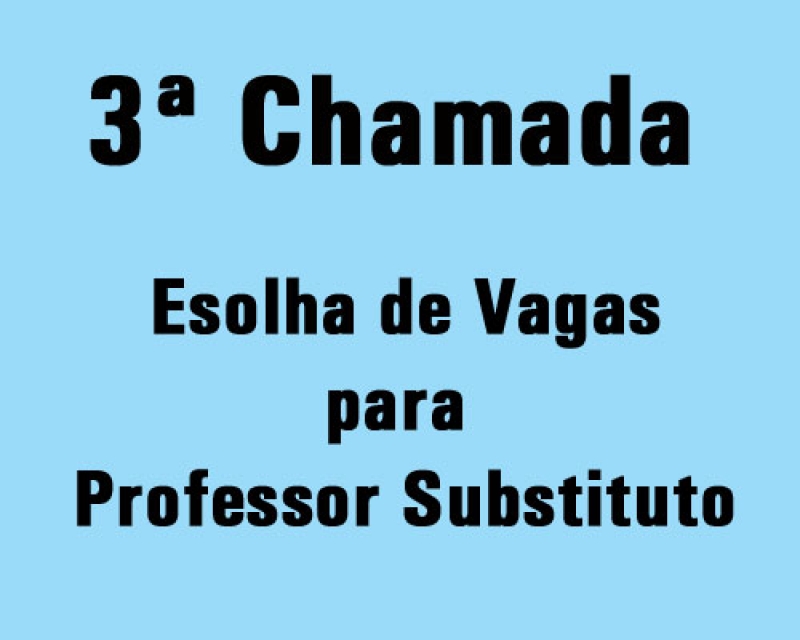 Cronograma para Escolha de Vagas