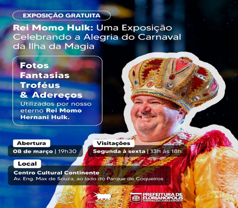 Nova exposição “Rei Momo Hulk: Uma Exposição Celebrando a Alegria do Carnaval da Ilha da Magia”
