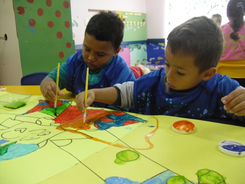 Creche Vila União promove arte entre crianças