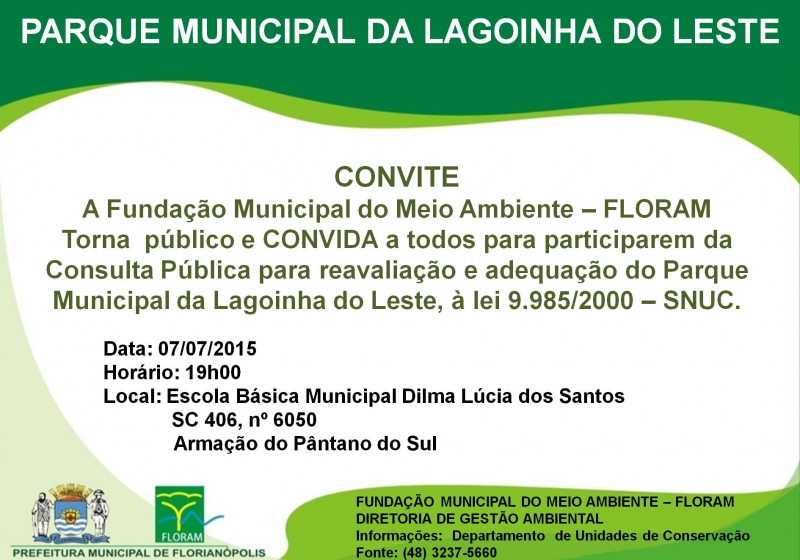 Consulta: Parque da Lagoinha do Leste