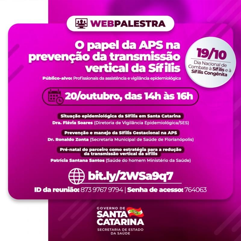 Médico de Florianópolis participa de capacitação sobre prevenção ao sífilis 