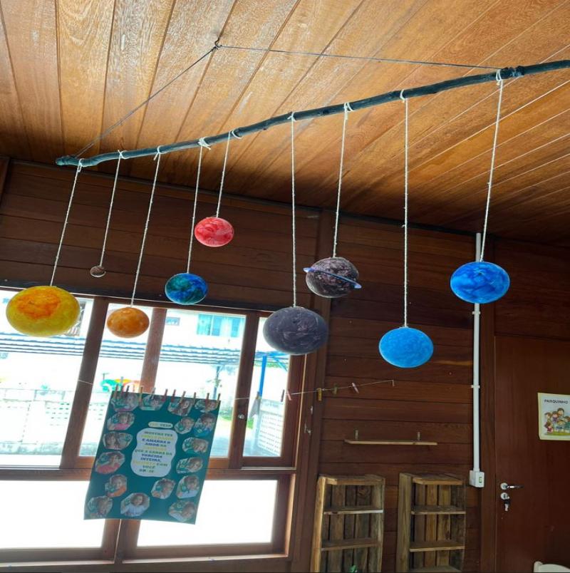 Crianças de creche municipal de Florianópolis aprendem sobre os astros do sistema solar em projeto “Viagem para o espaço