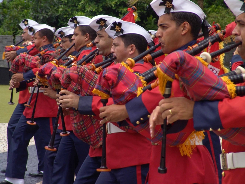 Banda de Fuzileiros Navais se apresenta daqui a pouco na Capital