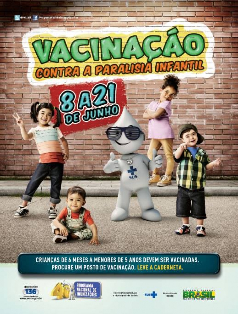 Vacinação contra a Poliomielite termina nesta sexta