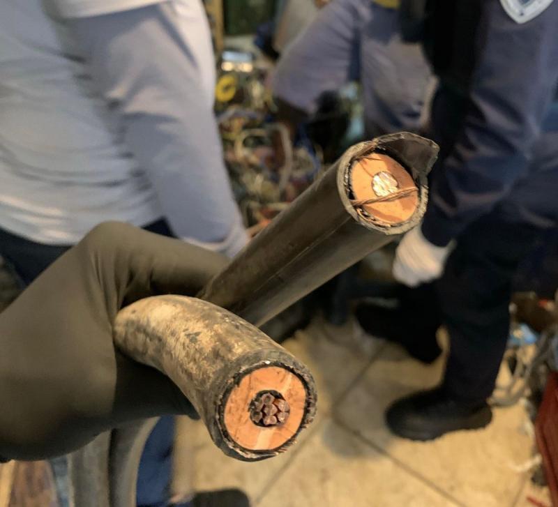 Operação Fio Desencapado apreende 20 kg de fios de cobre no Monte Cristo