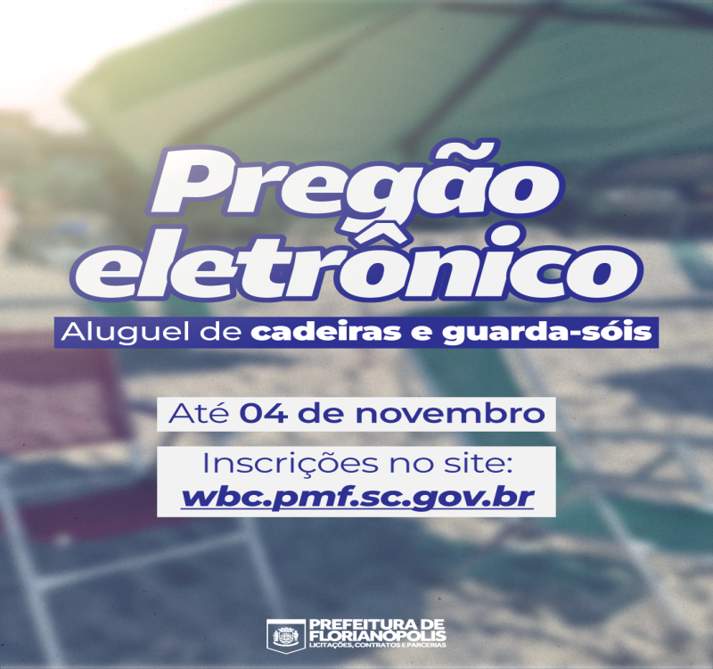 Prefeitura de Florianópolis abre edital para aluguel de cadeiras e guarda-sóis em praias