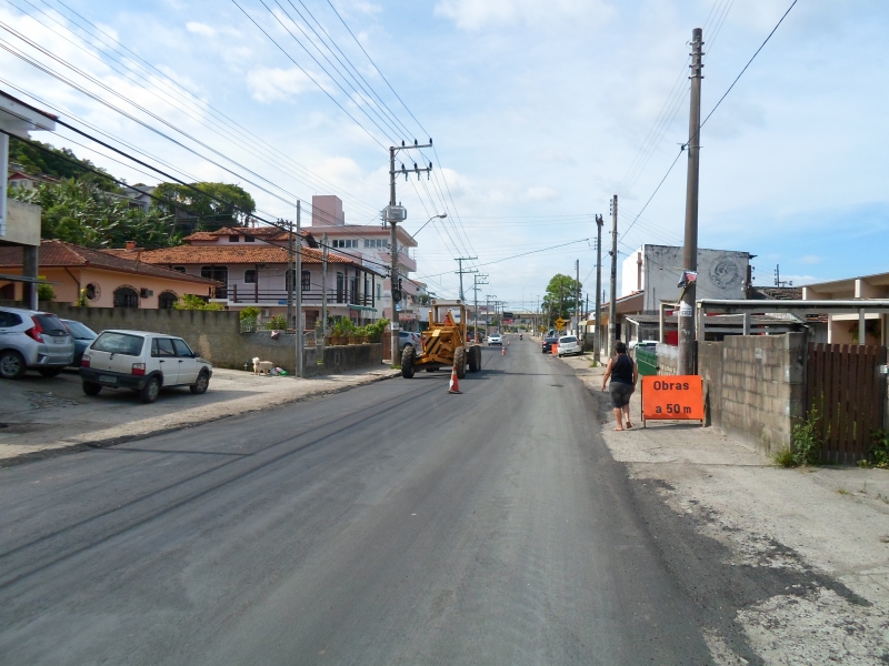 Obras na Jorge Lacerda prosseguem aceleradas