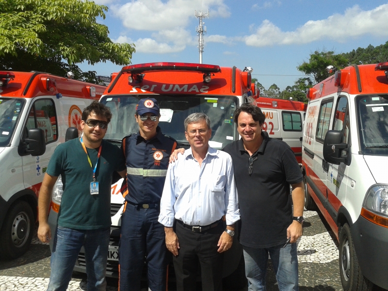 Saúde recebe novas ambulâncias para o SAMU