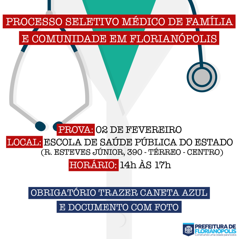 PROCESSO SELETIVO MÉDICOS: Últimos dias para se inscrever
