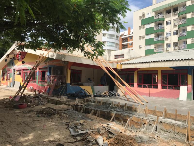 SMTAC visita obra de escola no Córrego Grande