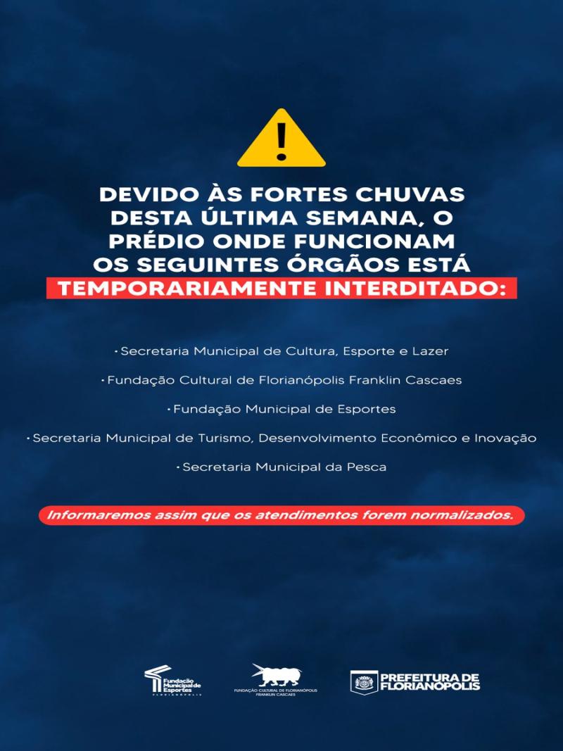 Atendimentos suspensos