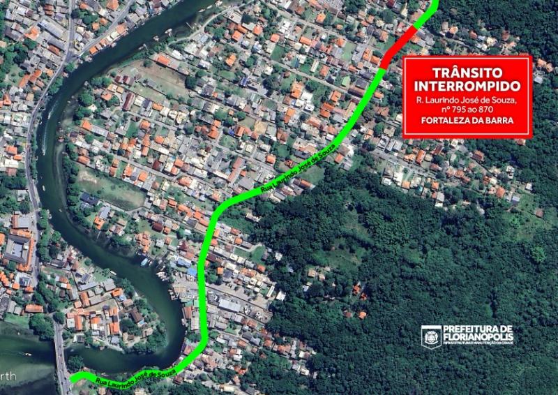 Estrada geral da Fortaleza da Barra terá trecho interrompido 