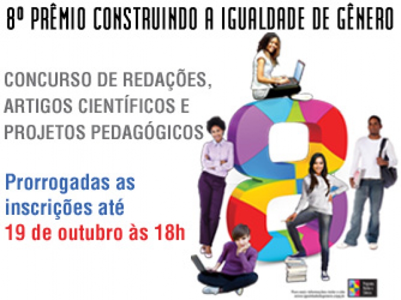 Inscrições para 8° Prêmio Construindo a igualdade de gênero são prorrogadas