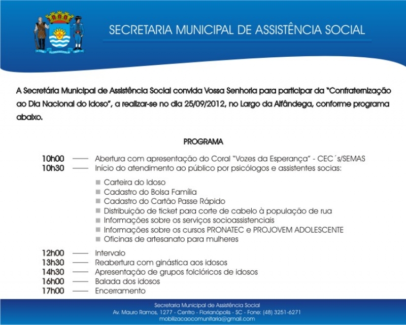 Semas realiza Confraternização ao Dia Nacional do Idoso