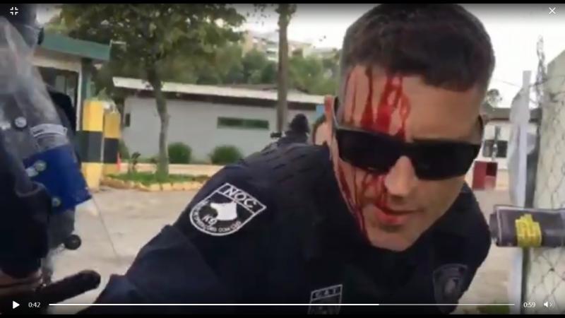 Agentes da Guarda Municipal são agredidos por manifestantes do Sintrasem