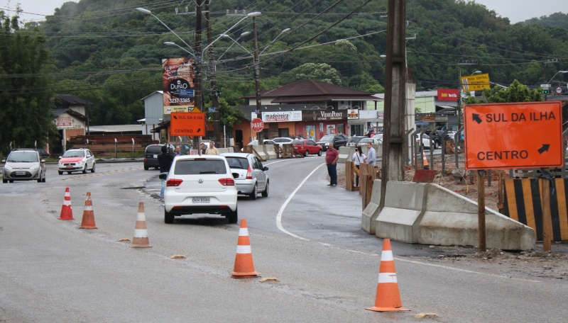Desvio diminui filas no trevo do Rio Tavares