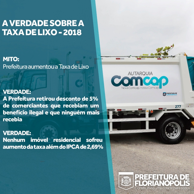 Prefeitura não aumentou taxa de lixo