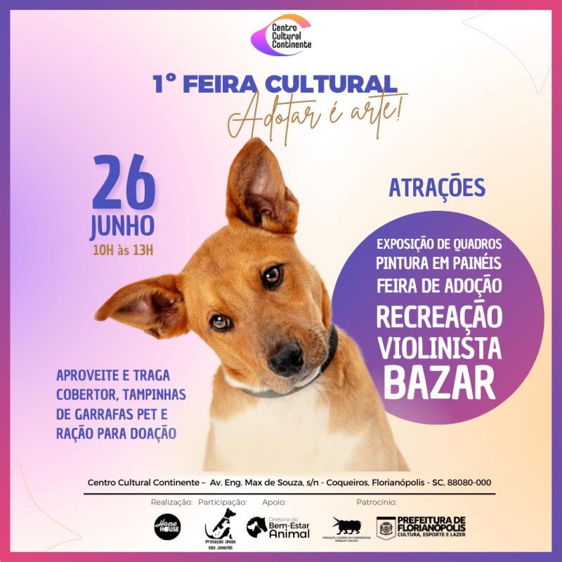 1º Feira Cultural no Centro Cultural Continente acontece neste domingo, 26