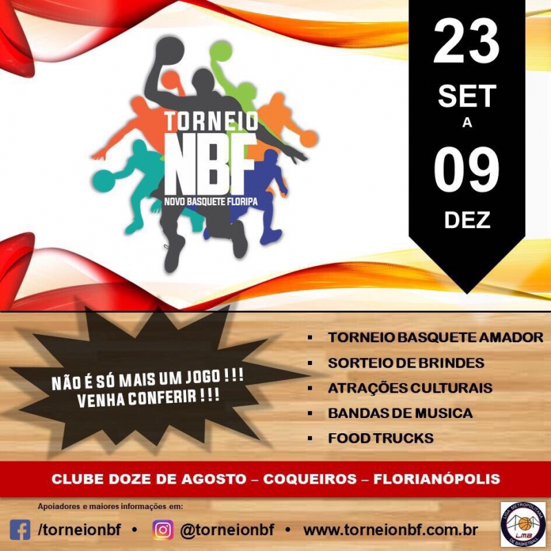 Torneio de basquete começa neste sábado em Florianópolis