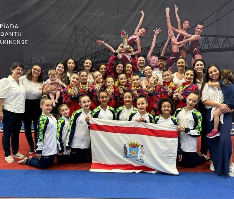 Florianópolis inicia OLESC com vitória na Ginástica Rítmica