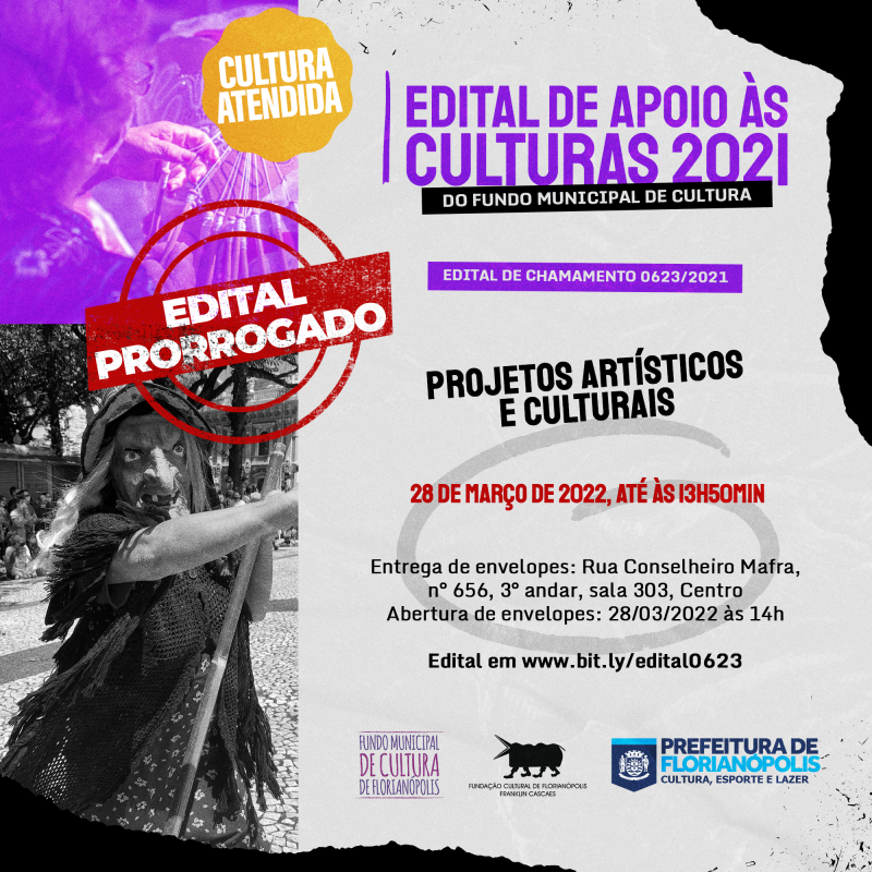 Edital para projetos culturais é prorrogado