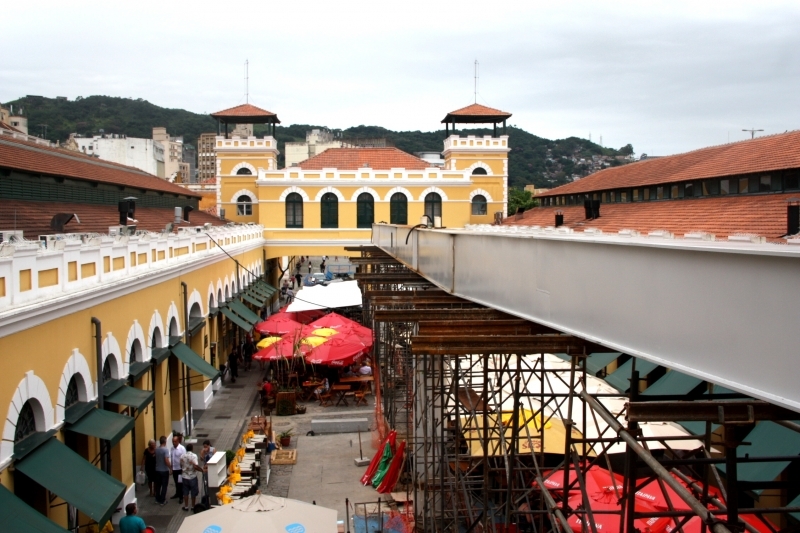 Vão do Mercado fecha para as obras da cobertura