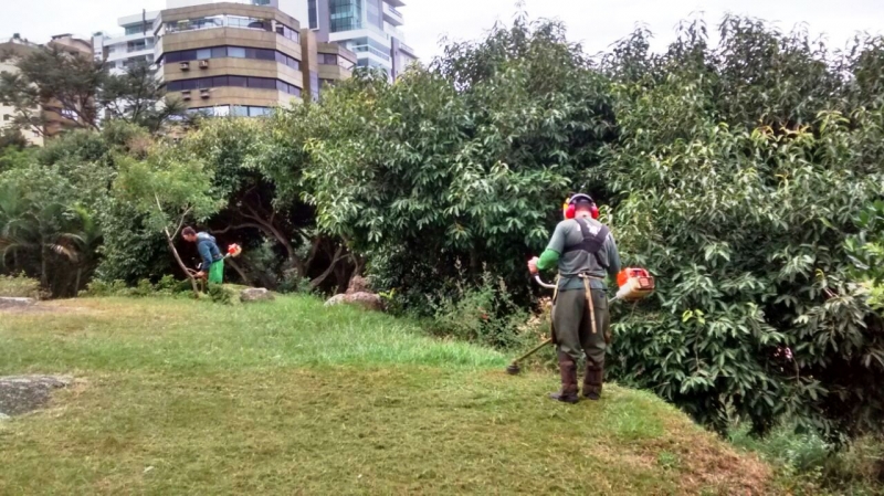 Floram faz manutenção no Parque da Luz
