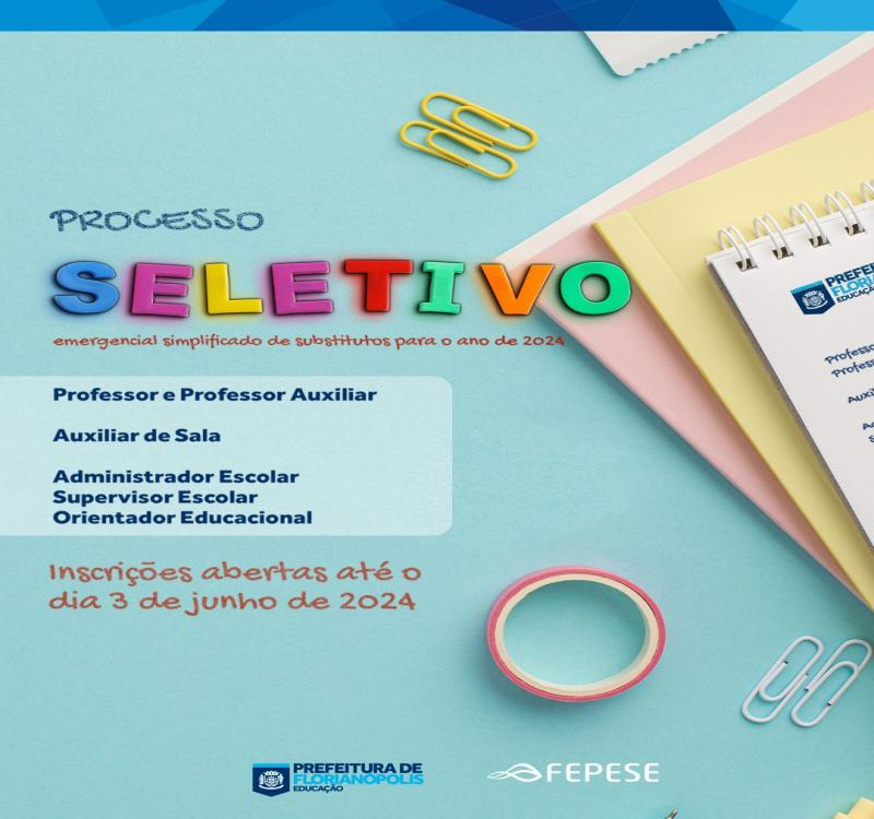 Inscrições para processo seletivo de professores de Florianópolis estão abertas