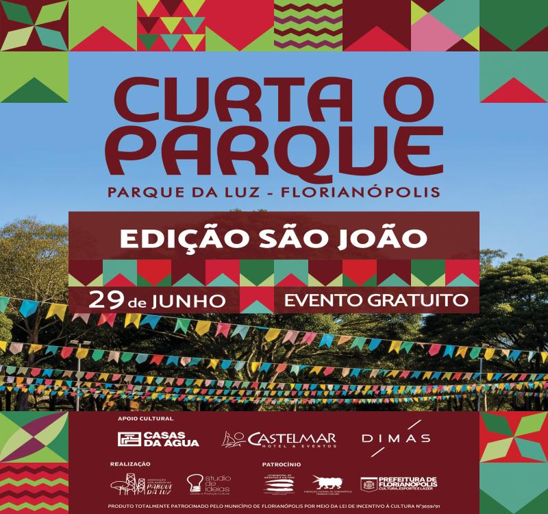 Dia 29 de junho: Curta o Parque tem edição junina com forró,  Boi de Mamão e brincadeiras tradicionais