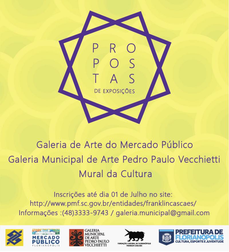Prefeitura de Florianópolis divulga resultado final.Editais de exposições nas galerias