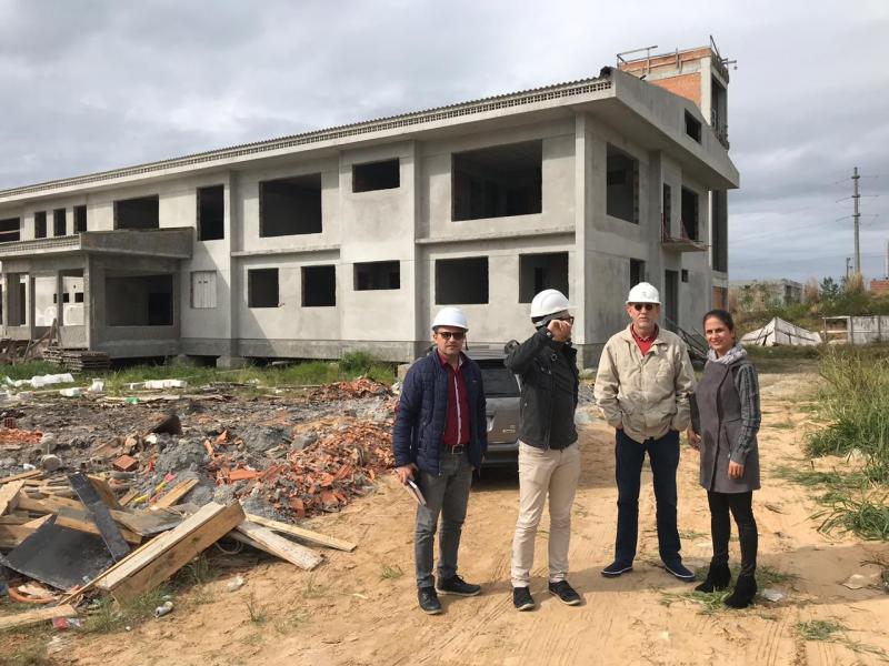 SMTAC visita obra de construção da Creche Ingleses
