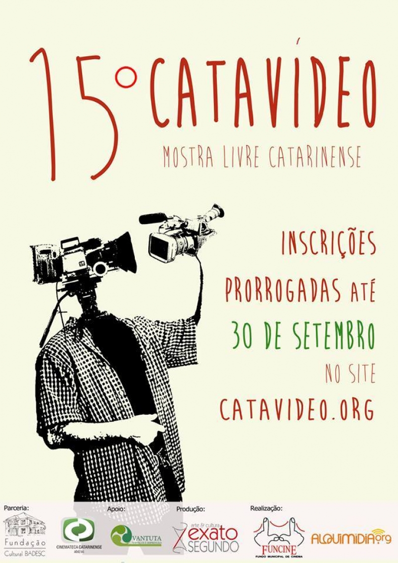 Última semana de inscrições para o 15º Catavídeo