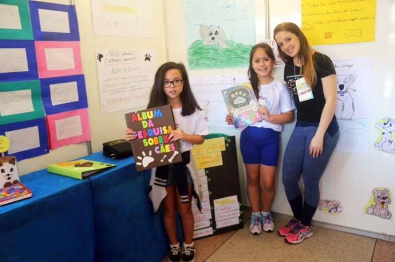 Parque e animais, os temas dos estudantes na feira