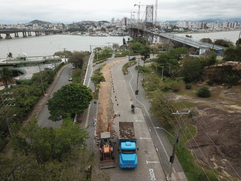 Prefeitura inicia obra do sistema viário de acesso à Ponte Hercílio Luz