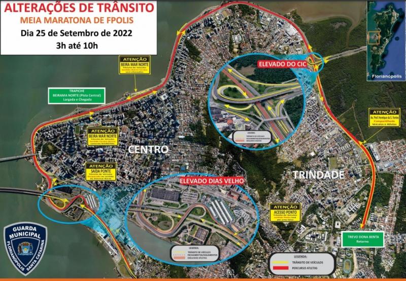 Corrida provoca alterações no trânsito de Floripa neste fim de semana