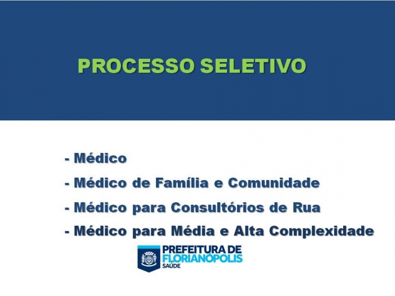 Processo seletivo: homologações finais