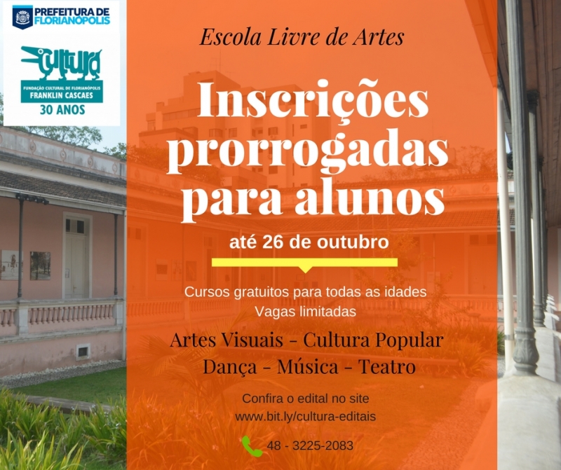 Inscrições prorrogadas para alunos na ELA
