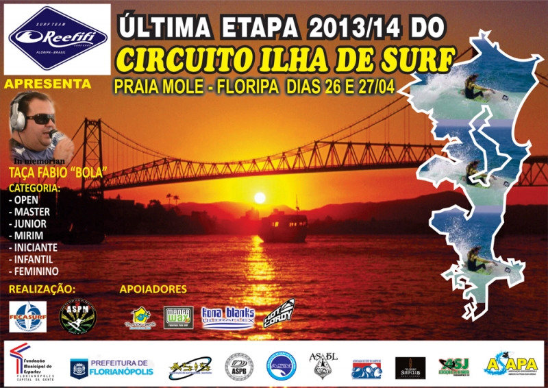 Final de circuito de surf homenageia Fábio Bola