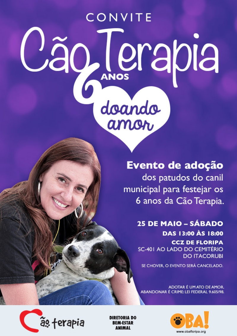 Adoções no 6º aniversário do “Cão Terapia”