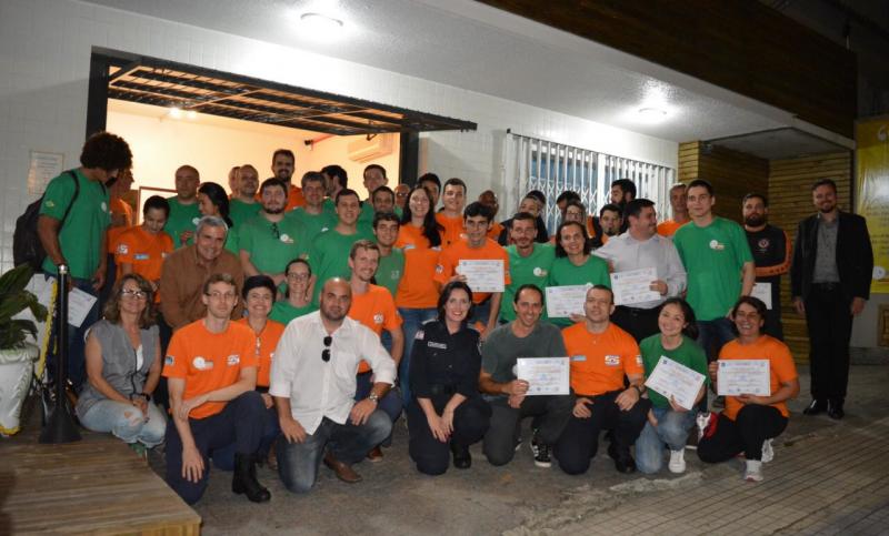 Defesa Civil de Florianópolis agora conta com 60 agentes voluntários