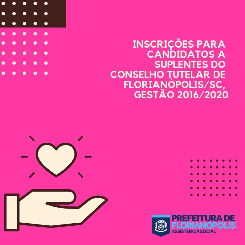Inscrições abertas para Conselho Tutelar de Florianópolis