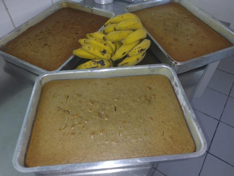 Bolo com casca de banana será servido em escolas e Neims da PMF