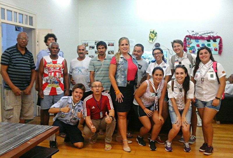 Grupo de Escoteiros visita a Casa de Acolhimento do Centro