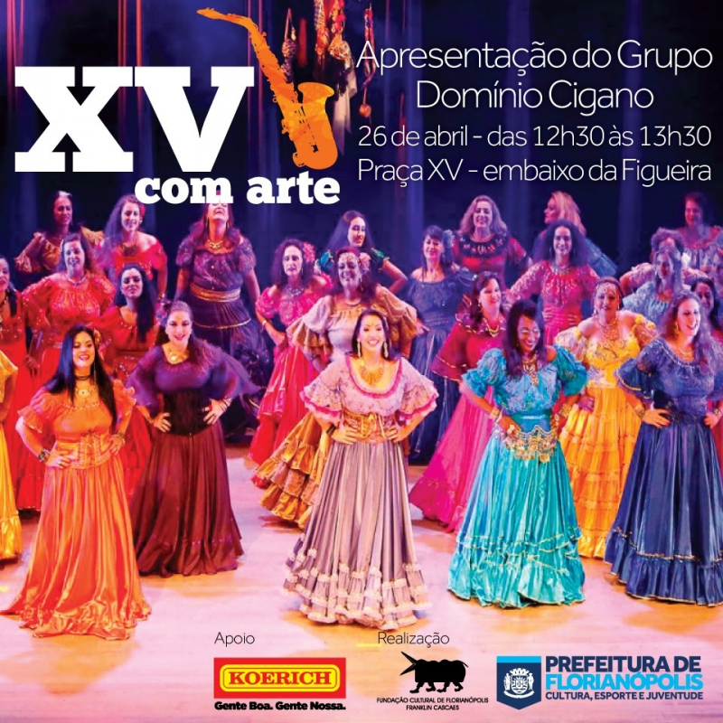 XV com Arte recebe grupo de cultura cigana nesta 5ª feira