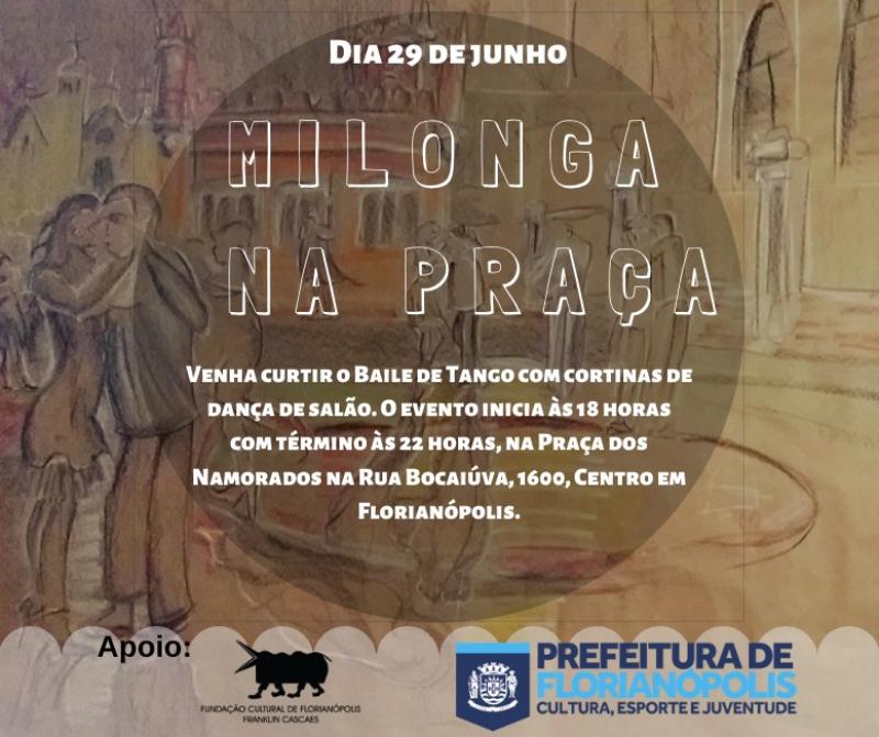 Baile de tango é atração do projeto Milonga na Praça